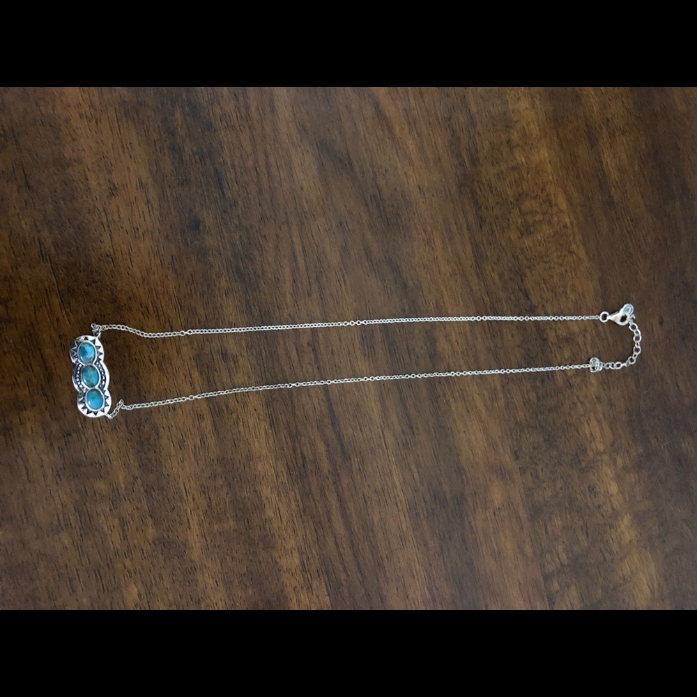 Silpada turquoise and silver necklace.